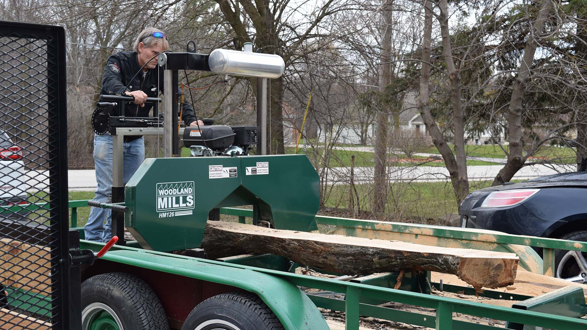Mark is collecting and milling the wood for the trim and window frames. He loves to transform these great treasures from the Earth.