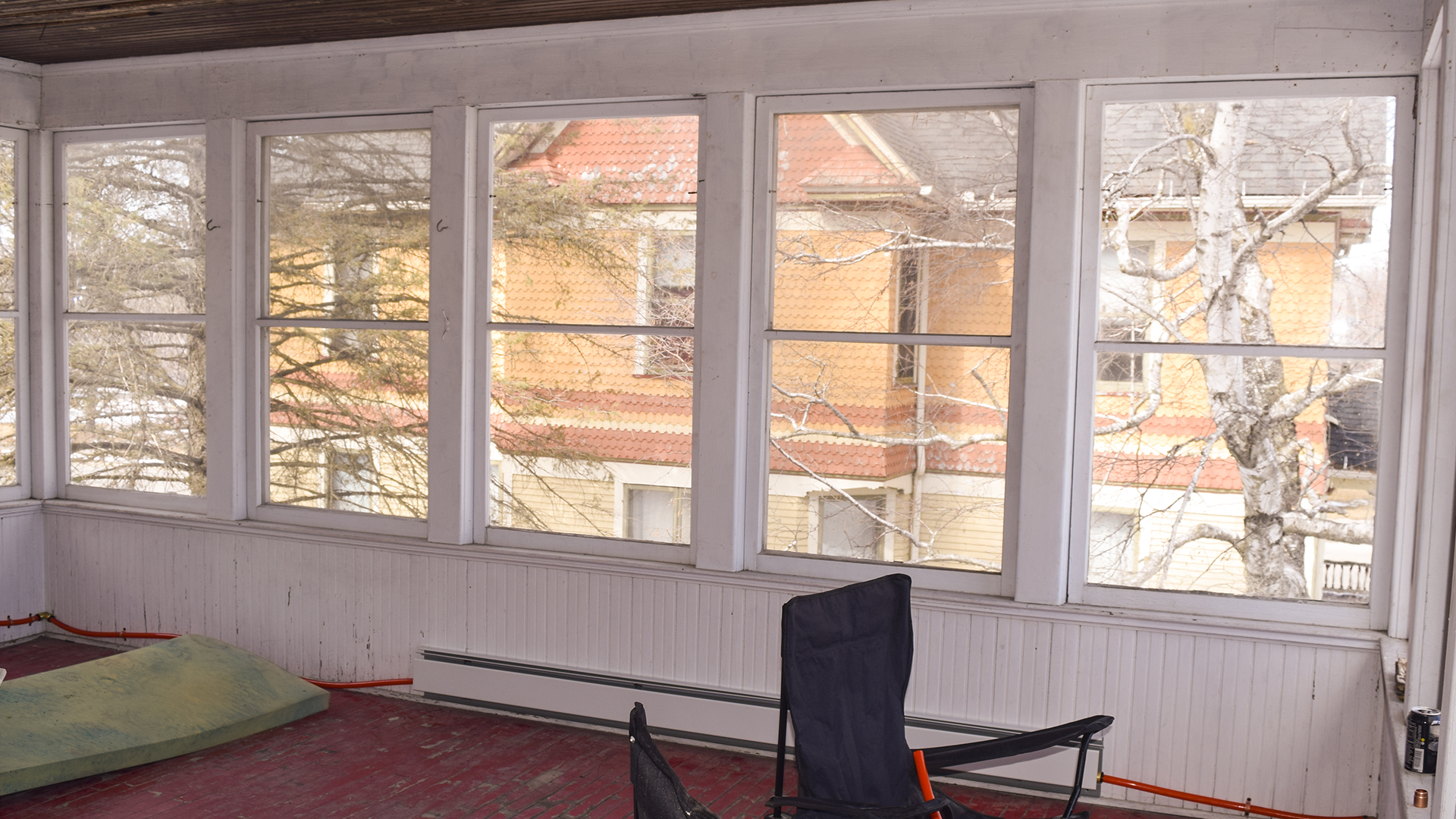 Hydronic Heat System Installation, Pex pipes and radiators on the 2nd floor.